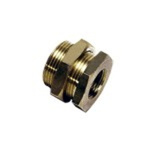 Legris 0117 Series Bulkhead Threaded Adaptor, G 3/8 Female to G 3/8 Male, Threaded Connection Style