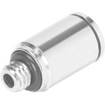 Festo Straight Threaded Adaptor, M5 Male to Push In 6 mm, Threaded-to-Tube Connection Style, 558658