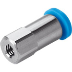 Festo Straight Threaded Adaptor, M5 Male to Push In 3 mm, Threaded-to-Tube Connection Style, 153309