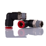Norgren, R 1/4 to Push In 8 mm, Threaded-to-Tube Connection Style