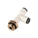 Legris LF6900 LIQUIfit Series Push-in Fitting, Push In 10 mm to Push In 10 mm, Threaded-to-Tube Connection Style