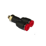 Norgren, Push In 4 mm to Push In 4 mm, Threaded-to-Tube Connection Style