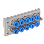 SMC KDM Series Multi-Connector Fitting, Push In 6 mm, Tube-to-Tube Connection Style