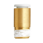 SMC KQ2 Series Straight Threaded Adaptor, Push In 1/2 in to Push In 16 mm, Threaded Connection Style