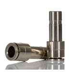 Norgren PNEUFIT 10 Series Straight Fitting, Push In 8 mm to Push In 10 mm, Tube-to-Tube Connection Style, 10023
