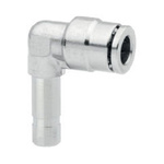 Norgren PNEUFIT 10 Series Elbow Fitting, Push In 4 mm to Push In 4 mm, Tube-to-Tube Connection Style, 10043