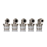 Norgren PNEUFIT 10 Series Straight Threaded Adaptor, R 3/8 Male to Push In 6 mm, Threaded-to-Tube Connection Style,