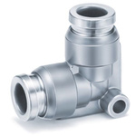 SMC KQB2 Series Elbow Fitting, 16 mm to 16 mm, Tube-to-Tube Connection Style, SERIE KQB2