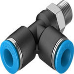 Festo QSTL Series T Fitting, R 1/8 Male to 8 mm, Threaded-to-Tube Connection Style
