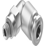 Festo NPQR Series Elbow Fitting, M5 Male to 4 mm, Threaded-to-Tube Connection Style, NPQR-L-M5