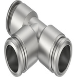 Festo NPQR Series Push-in Fitting, Push In 16 mm to Push In 16 mm, Tube-to-Tube Connection Style, NPQR-T-Q16