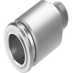 NPQR Series Straight Fitting, G 1/8 Male to 10 mm, Threaded-to-Tube Connection Style, NPQR-DK-G18