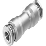 NPQR Series Straight Tube-to-Tube Adaptor, Push In 4 mm to Push In 4 mm, Tube-to-Tube Connection Style, NPQR-D-Q4