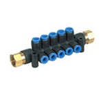 SMC KM Series One-touch Fitting, Push In 8 mm to Rc 3/8, Threaded-to-Tube Connection Style