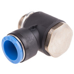 Festo QS Series Elbow Threaded Adaptor, G 1/2 Male to Push In 16 mm, Threaded-to-Tube Connection Style, 186147