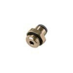 Legris LF6900 LIQUIfit Series Straight Threaded Adaptor, G 1/8 Male to Push In 6 mm, Threaded-to-Tube Connection Style