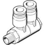 Festo QSLV Series Multi-Connector Fitting, Threaded-to-Tube Connection Style, 153212
