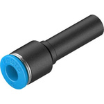 Festo QS Series Reducer Nipple, Push In 8 mm to Push In 6 mm, Tube-to-Tube Connection Style, 130696