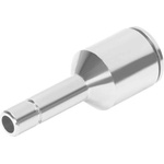 Festo NPQM Series Reducer Nipple, Push In 6 mm to Push In 4 mm, Tube-to-Tube Connection Style, 558767