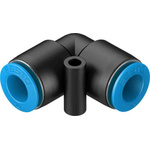 Festo QS Series Elbow Tube-toTube Adaptor, Push In 10 mm to Push In 10 mm, Tube-to-Tube Connection Style, 130743
