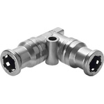Festo QS Series Elbow Tube-toTube Adaptor, Push In 6 mm to Push In 6 mm, Tube-to-Tube Connection Style, 130663