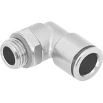 Festo Elbow Threaded Adaptor, M7 Male to Push In 6 mm, Threaded-to-Tube Connection Style, 578279