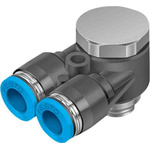Festo Y Threaded Adaptor, G 3/8 Male to G 3/8 Male, Threaded-to-Tube Connection Style, 186211