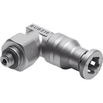 Festo CRQSL Series Elbow Threaded Adaptor, M5 Male to Push In 6 mm, Threaded Connection Style, 162871