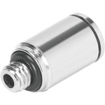 Festo Straight Threaded Adaptor, M5 Male to Push In 4 mm, Threaded-to-Tube Connection Style, 558657