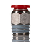 Norgren Pneufit C Series Straight Threaded Adaptor, Push In 10 mm to R 3/8, Threaded-to-Tube Connection Style, Pneufit