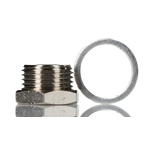 Norgren 16 Series Straight Threaded Adaptor, G 1/2 Male to G 1/8 Female, Threaded Connection Style