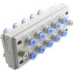 SMC KDM Series Multi-Connector Fitting, Push In 6 mm, Tube-to-Tube Connection Style