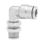 Norgren PNEUFIT 10 Series Straight Threaded Adaptor, Push In 6 mm to Push In 6 mm, Threaded-to-Tube Connection Style