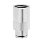 Norgren PNEUFIT 10 Series Straight Threaded Adaptor, G 1/4 Female to Push In 10 mm, Threaded-to-Tube Connection Style
