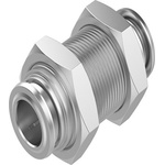 Festo NPQR Series Bulkhead, Push In 10 mm to Push In 10 mm, Tube-to-Tube Connection Style, NPQR-H-Q10