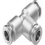 Festo NPQR Series T Fitting, Push In 6 mm to Push In 6 mm, Tube-to-Tube Connection Style, NPQR-T-Q6