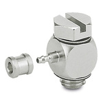 SMC M Series Barb Fitting, M5 x 0.8 Male to Barbed 2 mm, Threaded-to-Tube Connection Style