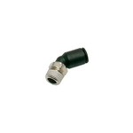 LF 3000 Series Elbow Threaded Adaptor, 6 mm to R 1/8 Male, Threaded Connection Style, 3113 06 10