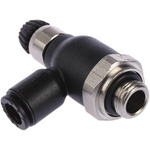 Legris 7060 Series Threaded Exhaust Regulator, G 1/8 Male Inlet Port x 6mm Tube Outlet Port