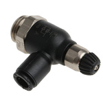 Legris 7060 Series Threaded Exhaust Regulator, G 1/4 Male Inlet Port x 6mm Tube Outlet Port