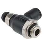 Legris 7060 Series Threaded Exhaust Regulator, G 1/4 Male Inlet Port x 8mm Tube Outlet Port