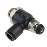 Legris 7060 Series Threaded Exhaust Regulator, G 1/4 Male Inlet Port x 8mm Tube Outlet Port