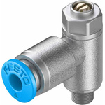 Festo GRLA Series Tube Exhaust Valve, 4mm Tube Inlet Port x M5 Male Outlet Port x 4mm Tube Outlet Port, 193138