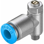 Festo GRLA Series Tube Exhaust Valve, 6mm Tube Inlet Port x M5 Male Outlet Port x 6mm Tube Outlet Port, 193139