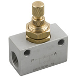 RS PRO Threaded Flow Regulator, M5 Female Inlet Port x M5 Female Outlet Port
