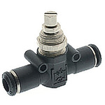 RS PRO Tube Flow Regulator, Push In 10mm Tube Inlet Port x Push In 10 mm Tube Outlet Port