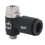 RS PRO Threaded Flow Regulator x Push In 6 mm Tube Outlet Port