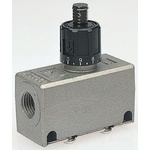 SMC AS Series Threaded Flow Regulator, G 1/4 Female Inlet Port x G 1/4 Female Outlet Port