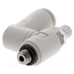 SMC AS Series Threaded Flow Regulator, M5 x 0.8 Male Inlet Port x M5 x 0.8 Male Outlet Port x 4mm Tube Outlet Port