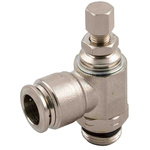 RS PRO Threaded Flow Regulator x 8mm Tube Outlet Port